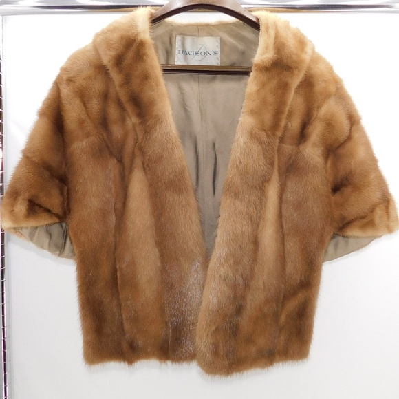Davidsons Furs Jackets Coats Vintage Pastel Mink Fur Stole